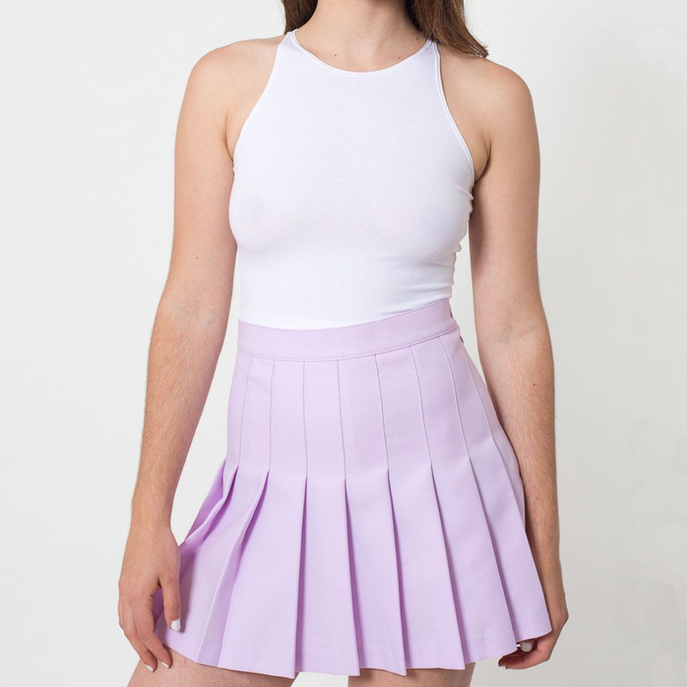 American Apparel Purple Lilac Tennis Skirt Pleated